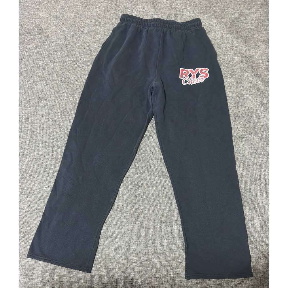Jerzees Unisex Large Sweatpants RYS Cheer Black NuBlend Fleece
